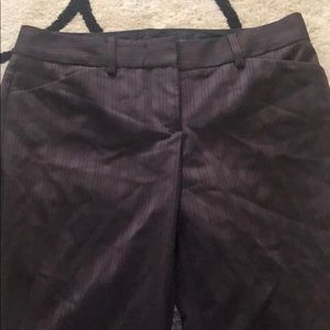 New Express Editor Tonal Stripe Brown Pants 2